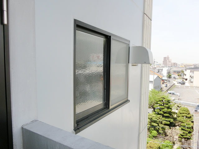 マンションの掃出し窓用網戸　施工事例　名古屋市中川区